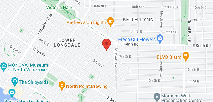 map of 328 E 6TH STREET